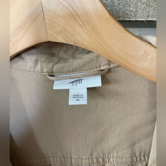 J Jill| Tan Canvas Utility Jacket with Gorgeous Buttons & Pockets, Size XL••• - Picture 5 of 14